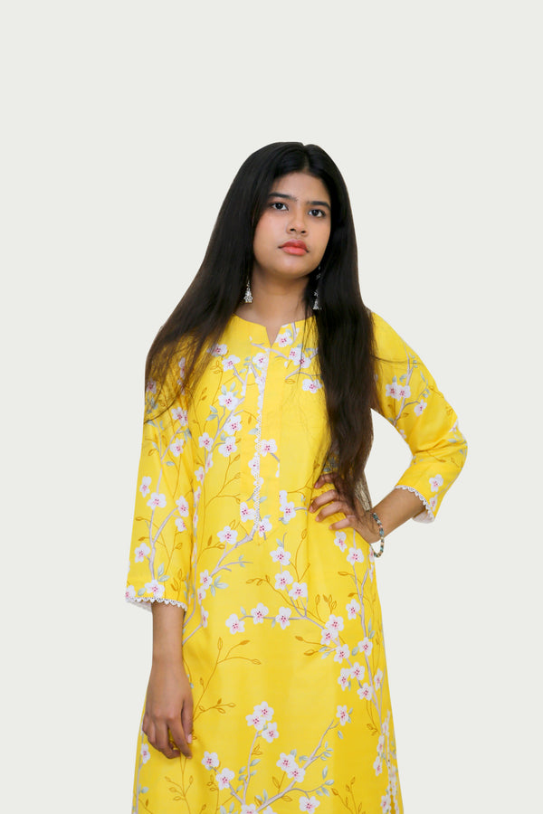 Yellow Bloom Shalwar Kameez