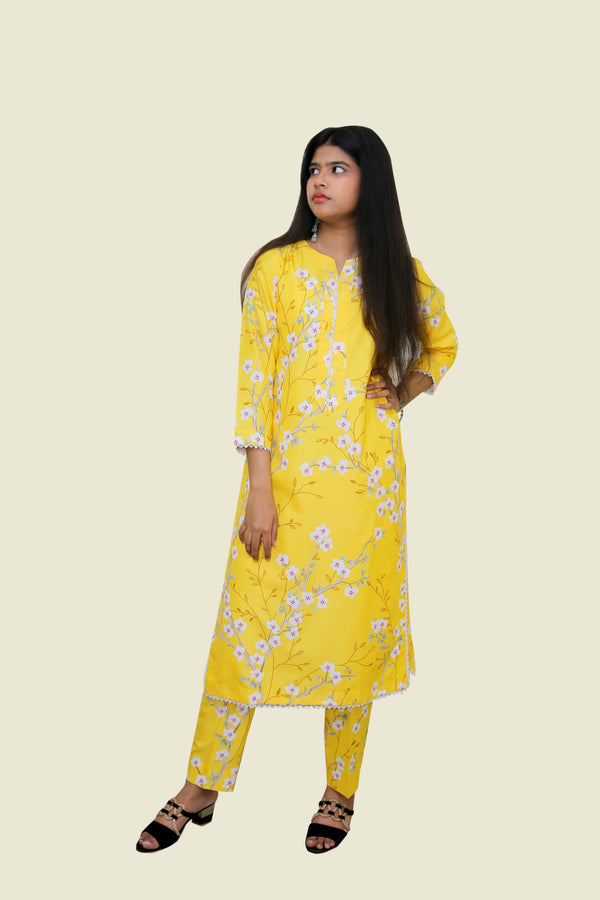 Yellow Bloom Shalwar Kameez